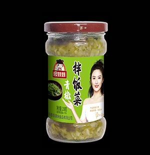 甘孜傻妹妹青椒拌饭菜